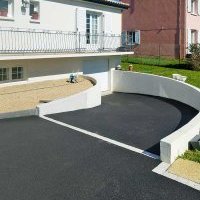 Accès de garage en graviers, enrobé et pavés aux Sables d’Olonne
